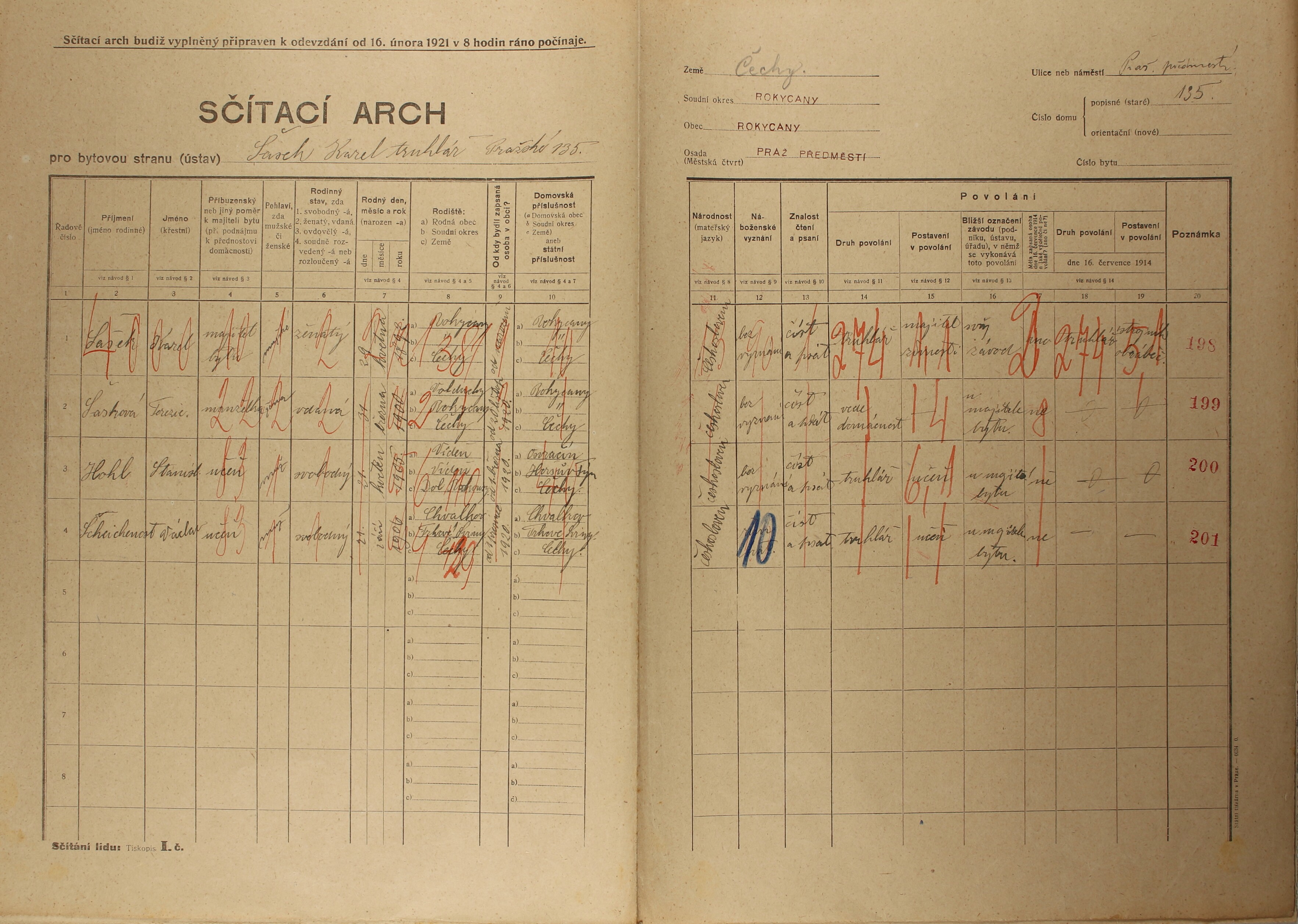 4. soap-ro_00002_census-1921-rokycany-prazske-predmesti-cp135_0040