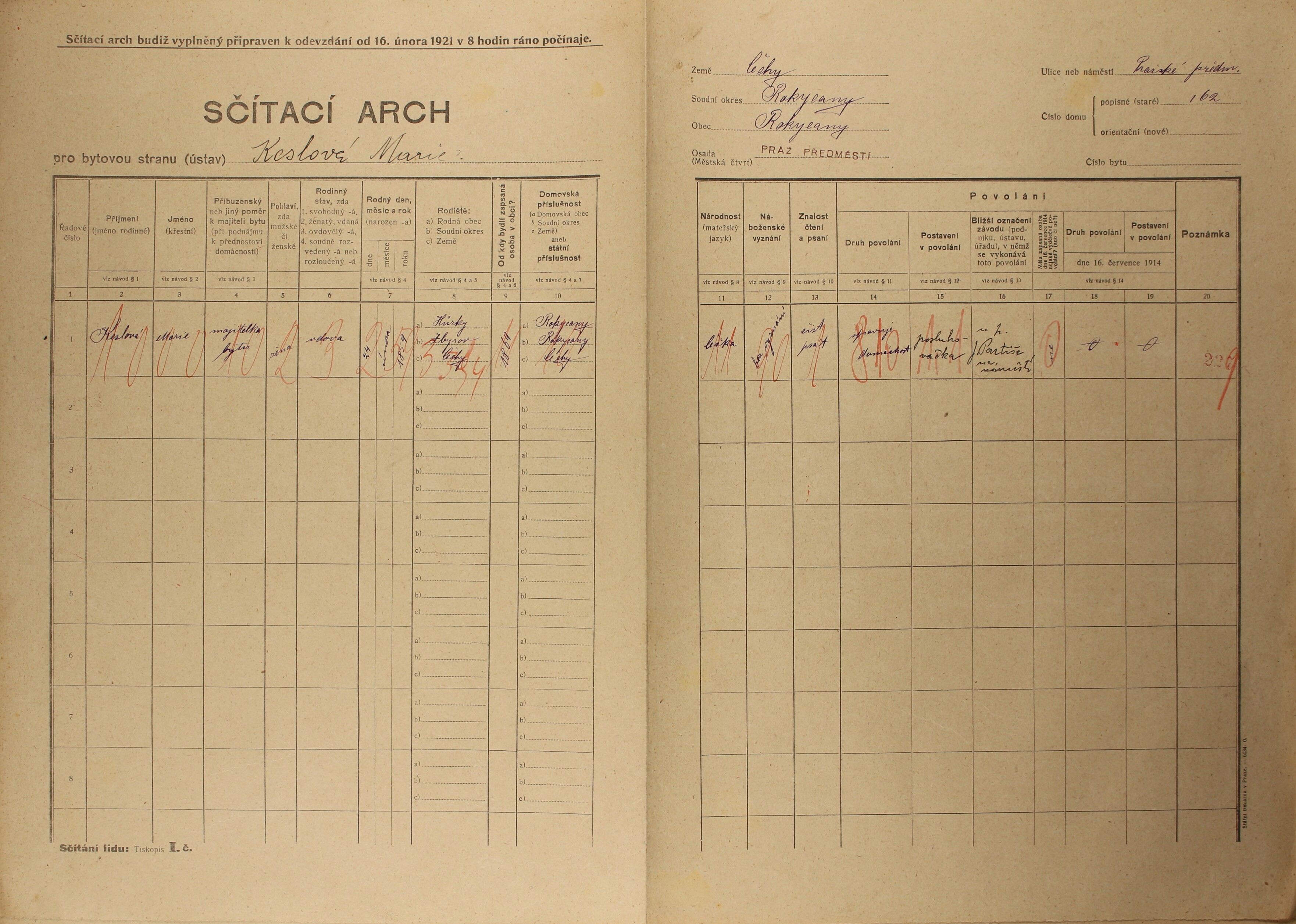 4. soap-ro_00002_census-1921-rokycany-prazske-predmesti-cp162_0040